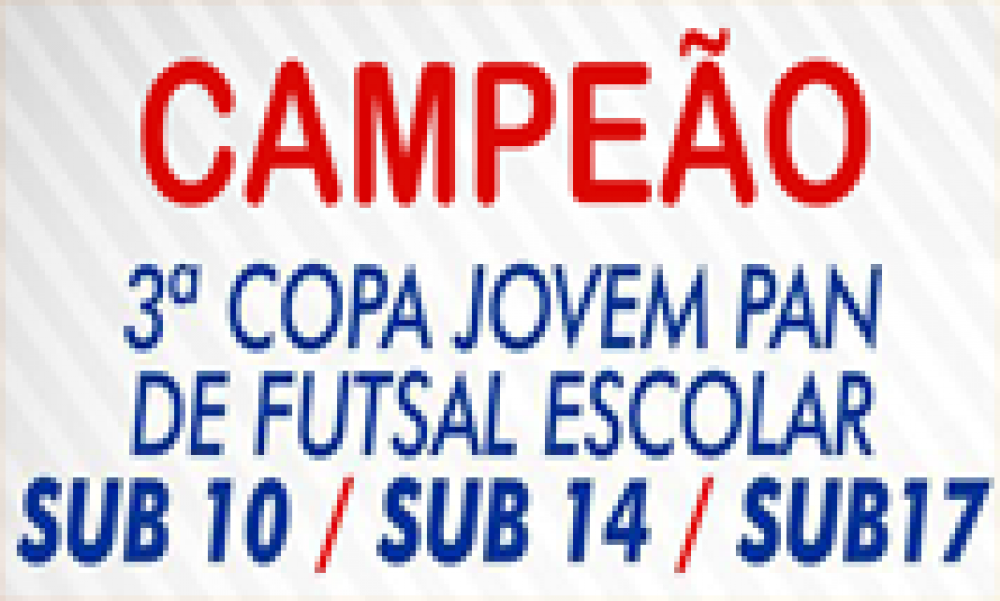 Campeão 2018 - 3ª Copa Jovem de Futsal